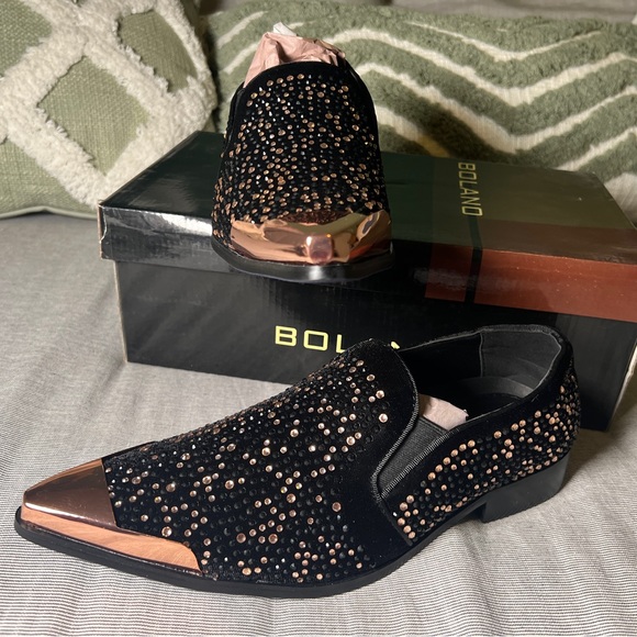 Mens Dress Shoes Rose Gold size 8